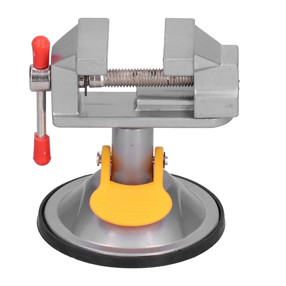 Aluminum Alloy Table Vise Clamp Suction Cup Base Drill Press Vise  for Jewelry Making DIY Crafts