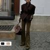 Women's Stand Collar Waist Belted Solid Color Loose Short Wool Blend Coat Jacket