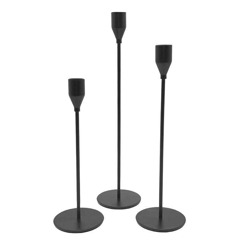 Gold-Plated Metal Candle Holder, Small Iron Art for Dining Table and Christmas Home Decoration
