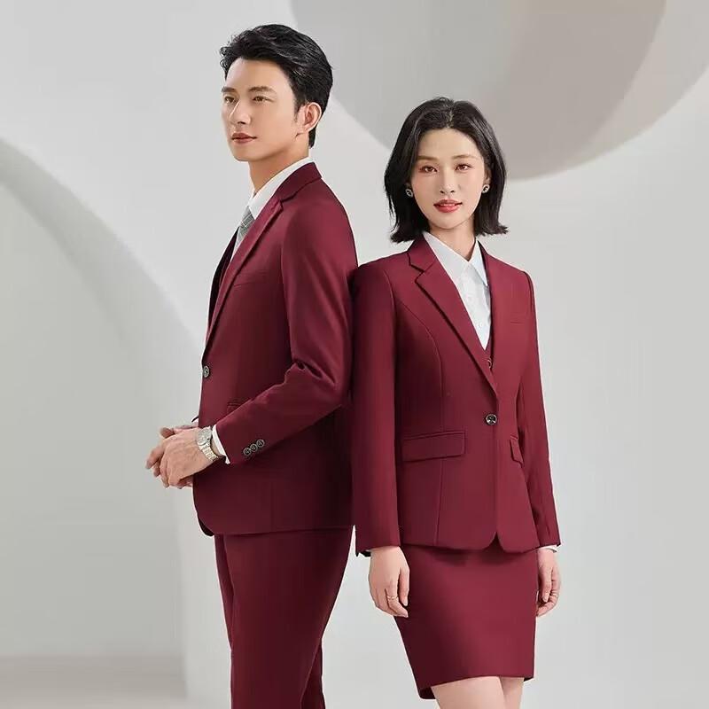 Мужской полосатый деловой костюм One Size