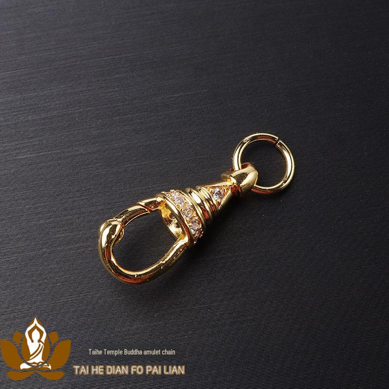 

18K Gold-Plated Micro-Diamond Eagle Necklace with Rotating Hook Buckle Default