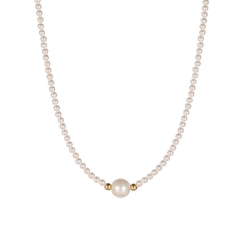 Shi Jiaqiang 2025 Light Luxury Ultra-fine Pearl Necklace: New High-end Niche Design Sweater Chain for Women