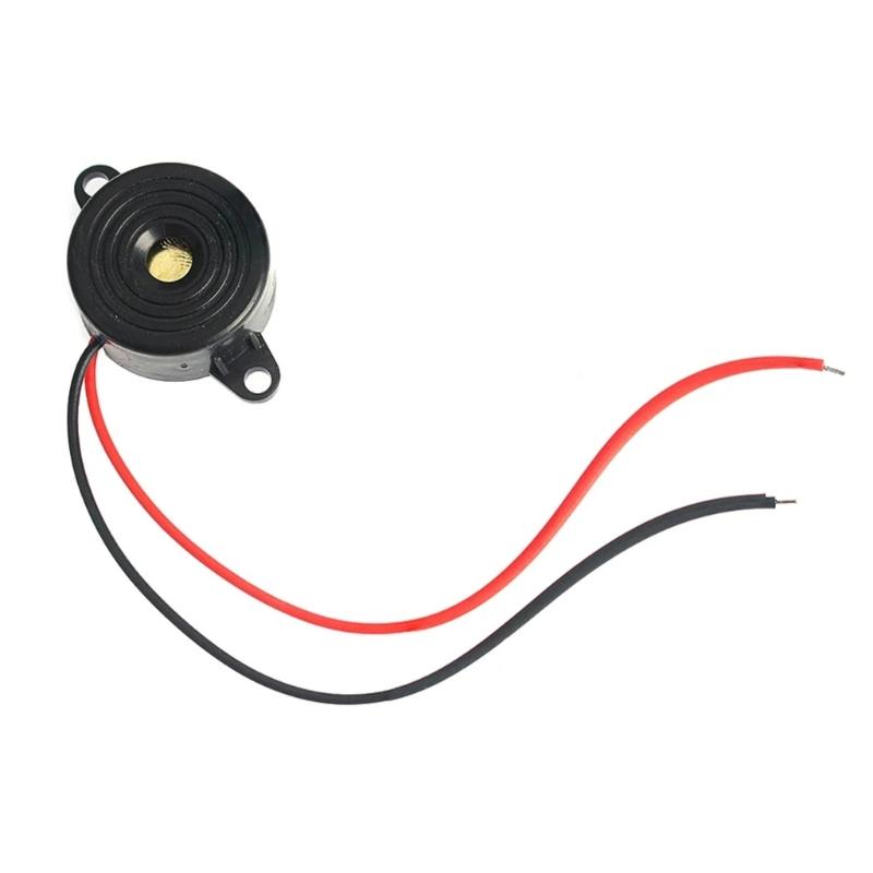 5PCS Active Piezoelectric Buzzers 2kHz±500Hz Frequency 3-24V Wide Voltage Range Suitable for Car Electronics and Alarms
