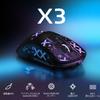 X ATTACK SHARK X3 49g Gaming-Maus mit kabellosem PAW3395 26000 TTC Kaihua 200 Stunden durchgehende Aufkleber A.JAZZ Ultraleicht