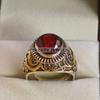 Garnet Oval Cut Gemstone With 925 Sterling Silver Ring For Men's #B70 JL375671367051