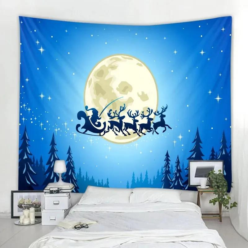 Украшение на рождественскую елку Гостиная Спальня Дом Настенный декор Гобелен 100x75cm — фото 5