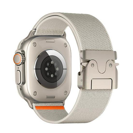 Compatible with Apple 10th Gen Elastic Nylon Watch Band, Ultra 1~2, Series 987654 Buckle