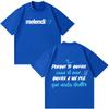 Rapper Melendi Tour Print Merch Tshirt Unisex Unisex Fashion Tshirt Shortsleeved Loose Casual Cotton Oversized Gothic Punk Tshirt