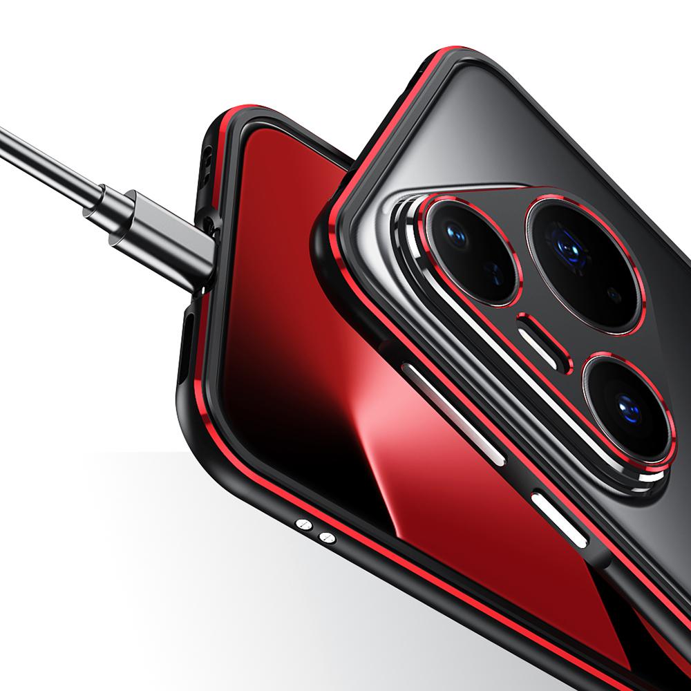 For Huawei Pura 80 Pro+ Bumper Case Metal Frame Phone Cover with Camera Lens Guard