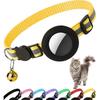Air tag Cat pet Collar Breakaway Reflective Kitten Collar with Apple Air Tag Holder and Bell  kitten accessories