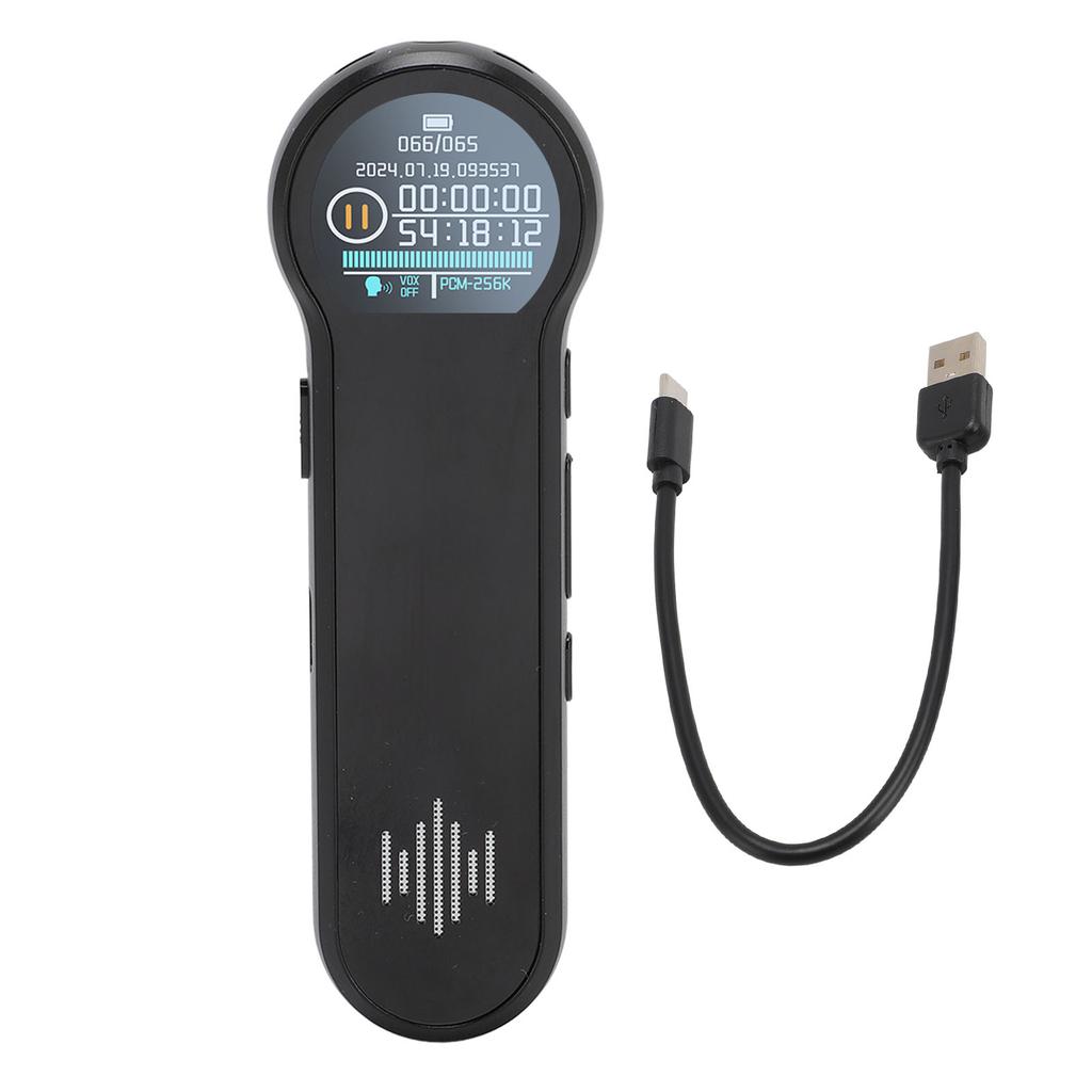 Voice Recorder with Screen 360 Degree Surround HD Noise Cancelling Recording Device One Click Save
