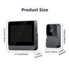 4.3'' IPS HD 2.4G WiFi Smart Intercom with Wireless Video Doorbell Home Night Vision Monitoring Two-Way Talk Camera Ringing Bell