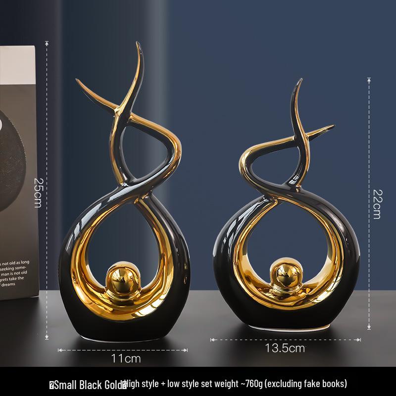 European Style Luxurious Ceramic Ornament for Home or Office Decor