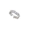 Light Luxury Niche Design Sense, High Sense, Super Flash Full Diamond Zircon Ring, Women'S Open Index Finger Ring, Fashion Personality
