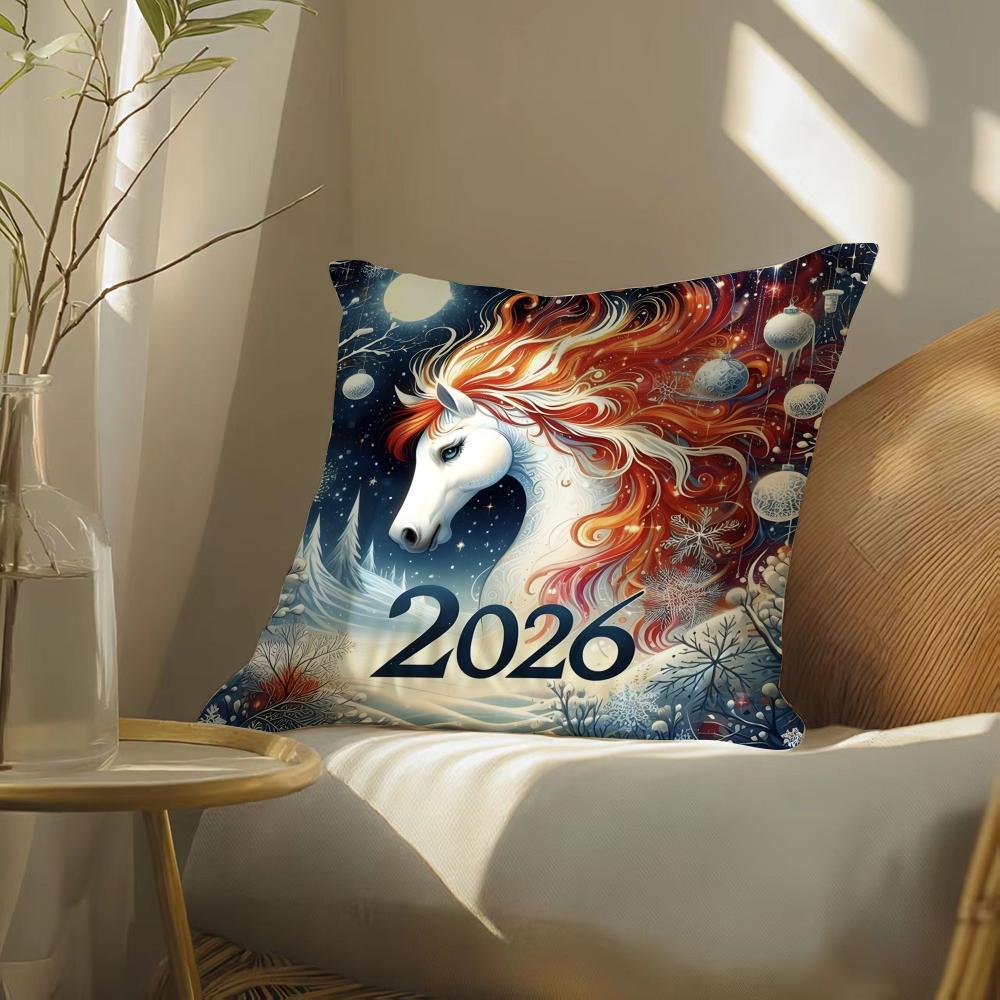 Cute cartoon prints for kids Cushion Cover DoubleSided Plush Sofa Cushion Covers Organic Breathable Invisible Zipper