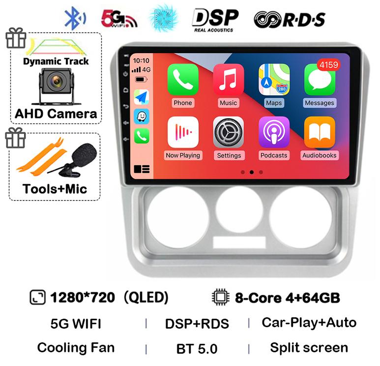 Android 14 Carplay Auto For Geely CK 2008 2009 2010 2011 2012 2013-2016 BT Car Radio DSP Multimedia Player Navigation GPS Stereo