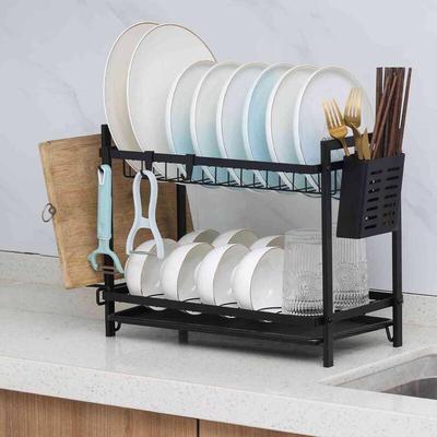 Nordic Foldable Double-Layer Dish Drying Rack