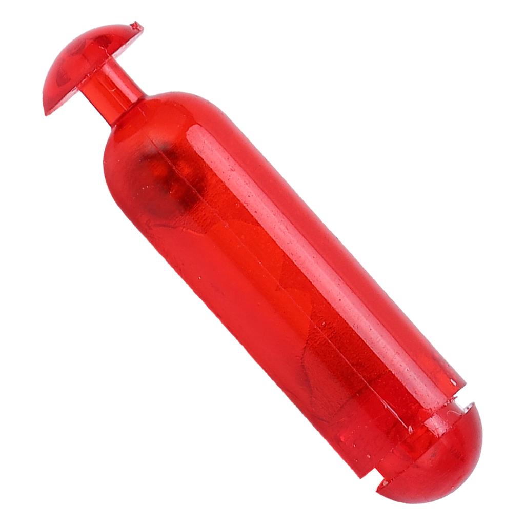 50 stk 21 mm plastskrangler riste fiskesluk agn innsats rør skrangler for myk fisk rød