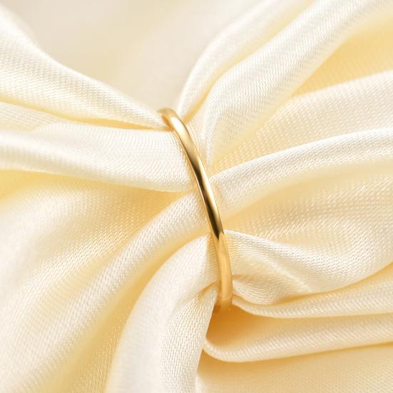 Exquisite Ring Eye-catching All-match Decorative Glittery Titanium Steel Simple Couple Ring for Anniversary