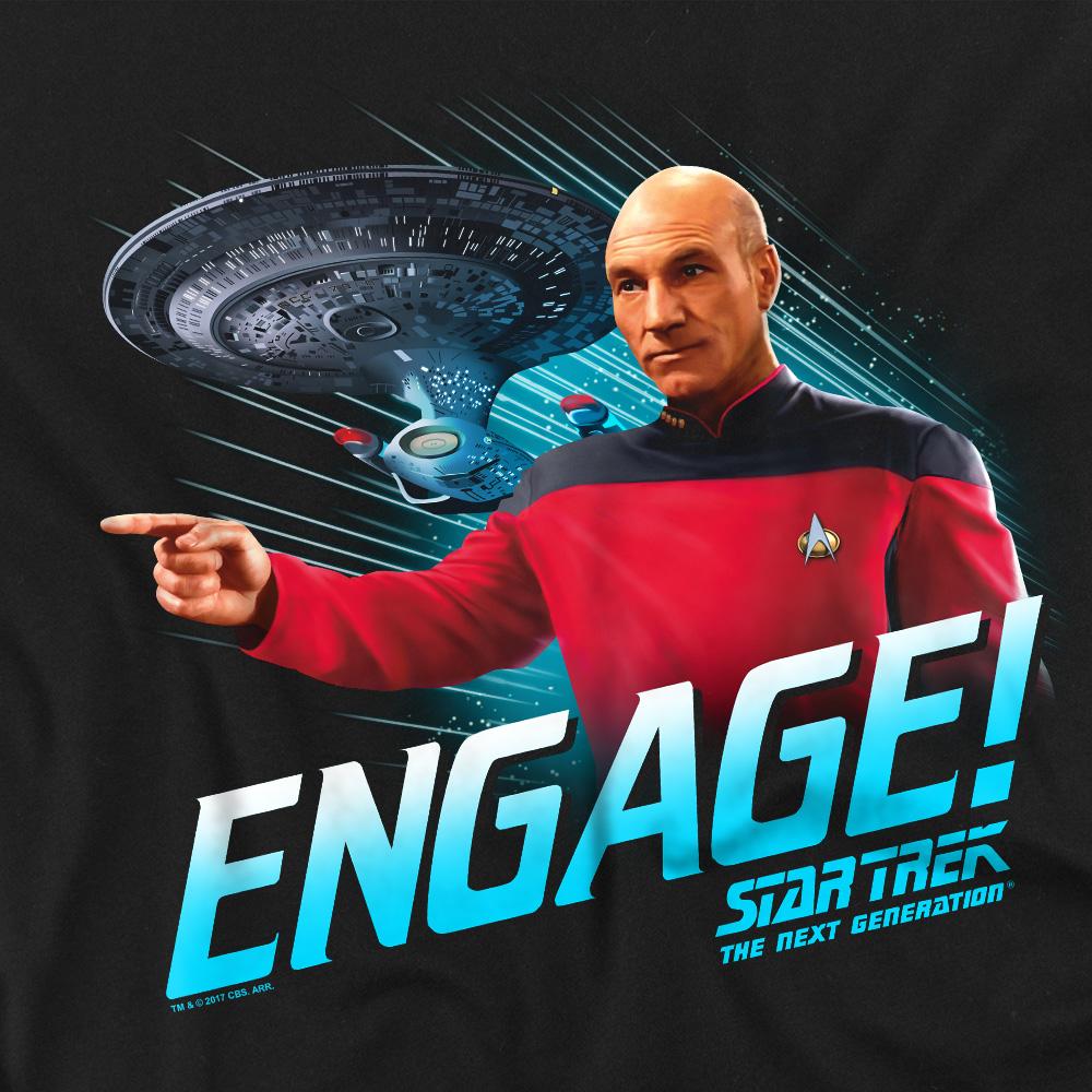 Star Trek Unisex Adult Engage T-Shirt