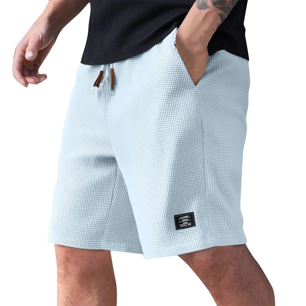 Men's Summer Casual Shorts Men's Fashion Sports Textured Shorts