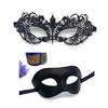 Mask Couple Halloween Set With Rhinestones And Lace For Holiday Party Costumes