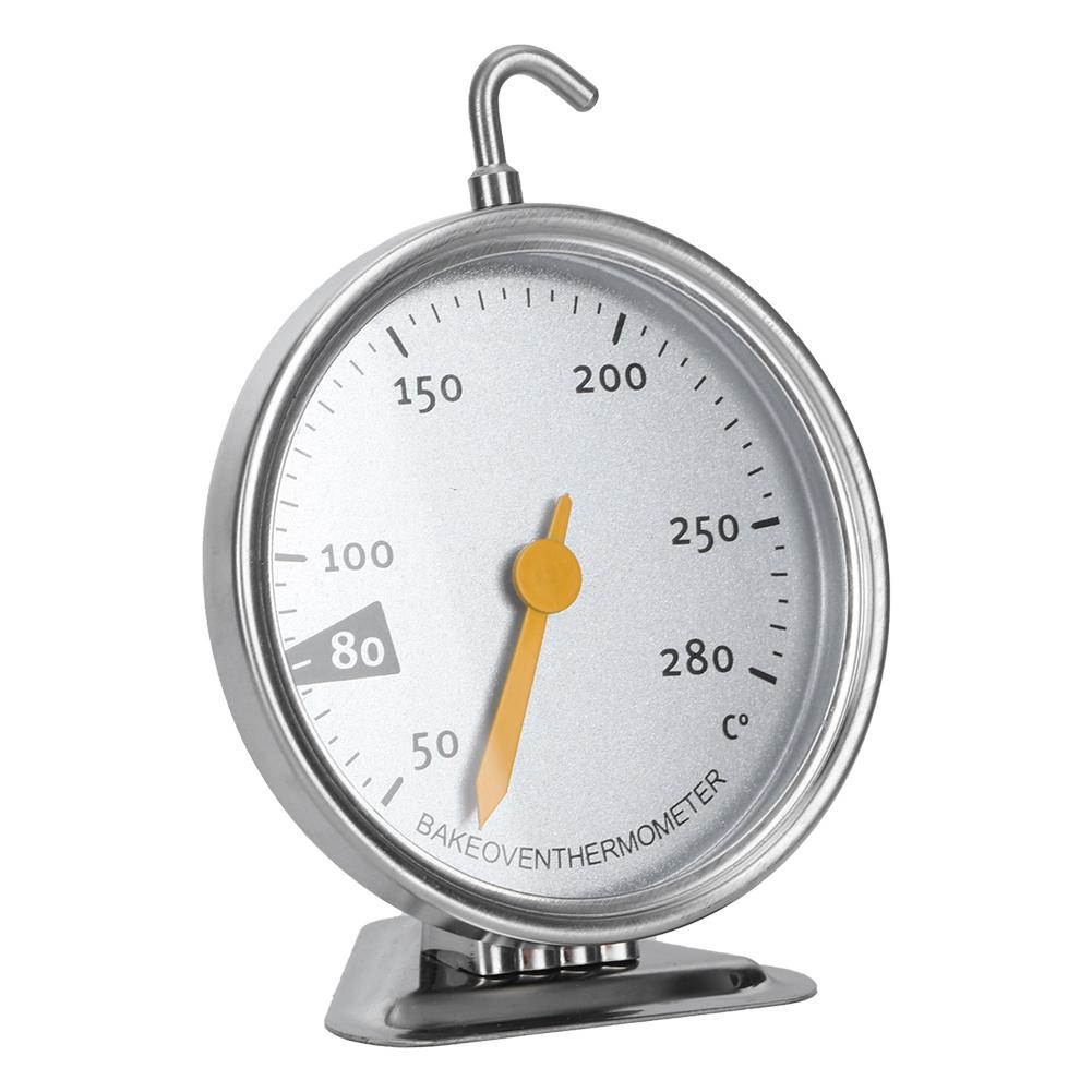 Stainless Steel Large Dial Oven Thermometer with Hook Kitchen Cooking Measuring Tools