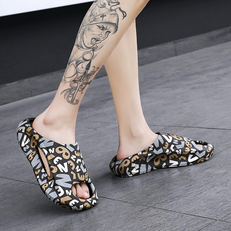 Summer Men Slippers Leisure Summer Shoes Male Beach Shoes Comfy Men's Shoes  Outdoor Mens Slippers Fashion Flip Flops Slippers
