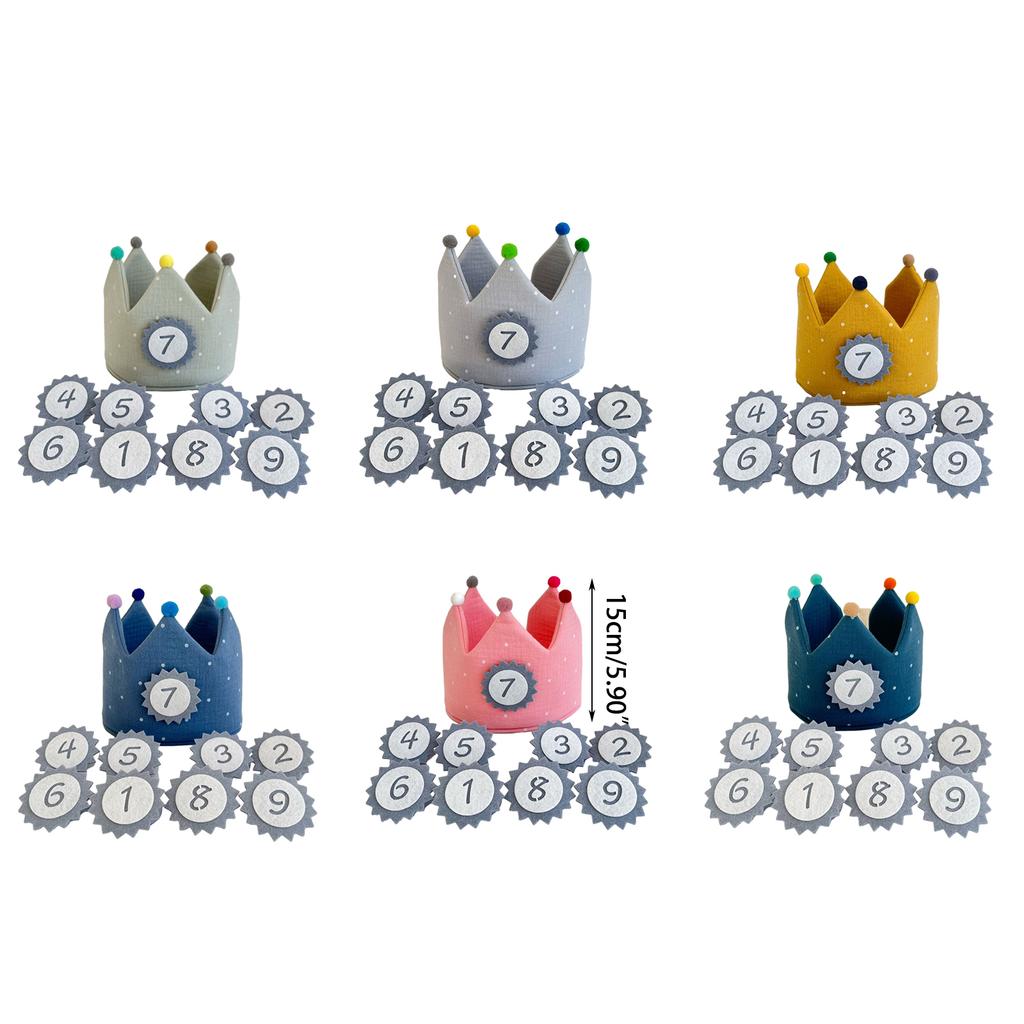 Kids Crown Hat Photography Props Mini Crown Tiara Children Photoshooting Accessories Birthday Party Crownpiece Headwear