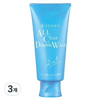 All Clear Double Wash A Cleansing Foam, 120g, 3 Pieces
