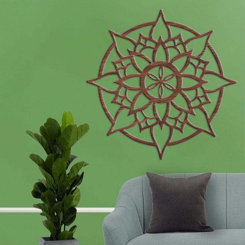 

Mandala Wall Art Yoga Wooden Wall Art Flower Of Life Energy Wood Hanging Painting Living Room Interior Painting Room Decoration