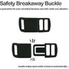 Waag Crescent Moon Galaxy Space Cat Collar - Multiple Designs, Safety Breakaway Collar (Black Webbing, XXS 6.5"-10" Neck)