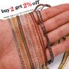 10m/lot Rhodium/Bronze  Color Long Necklace Chains Brass Bulk For DIY Jewelry Findings Making Materials Accessories