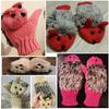 Women Autumn Winter Gloves Women Mittens Cartoon Knitted Hedgehog Glove Trendy Gift