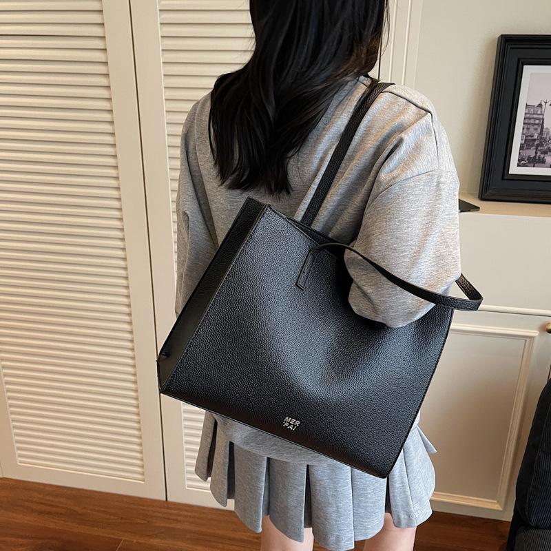 Large capacity bag women's texture commuter tote bag new business handbag fashion shoulder armpit bag