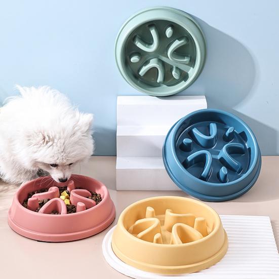 Tigela Elevada Antiderrapante Ecológica Yousheng para Cães Alimentador Lento Previne Virar Hábitos Alimentares Saudáveis Tigela de Alimentação para Cães Pequenos e Médios