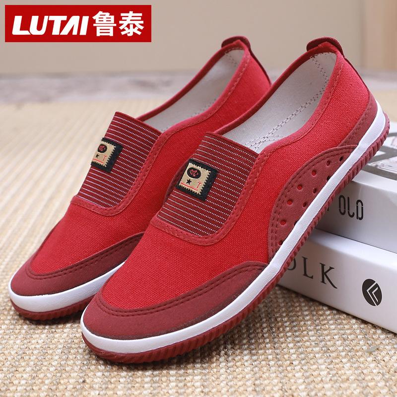 Spring and Autumn work shoes, labor shoes, mother shoes, walking shoes, work shoes, light and breathable, wear-resistant, ultra-light soft cloth shoes
