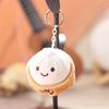 Soft Little Bun Keychain Kawaii Fluffy Xiaolongbao Keyring Simulation Food Cartoon Plush Pendant Gift