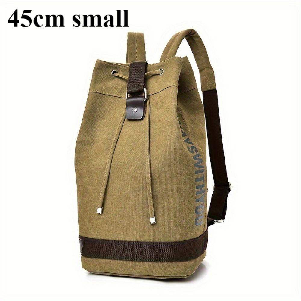 Fashion Canvas Sports Backpack Barrel Bag Travel Computer Backpack Men's Bag Leisure Travel School Bag Unisex