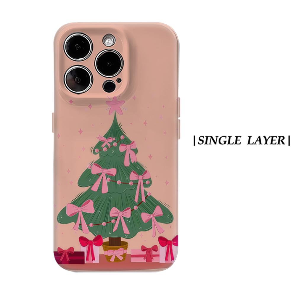

Blush Bow Christmas TreeFor Magnetic Phone Case for IPhone 17 16 15 14 13 Pro Max Plus Single Double-layer Tough Case IPHONE17PROMAX