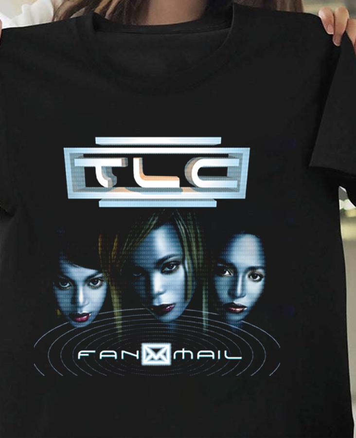 РЕДКИЙ! TLC Band Черная Хлопковая Футболка Все размеры S-5XL HN124 Унисекс Футболка S
