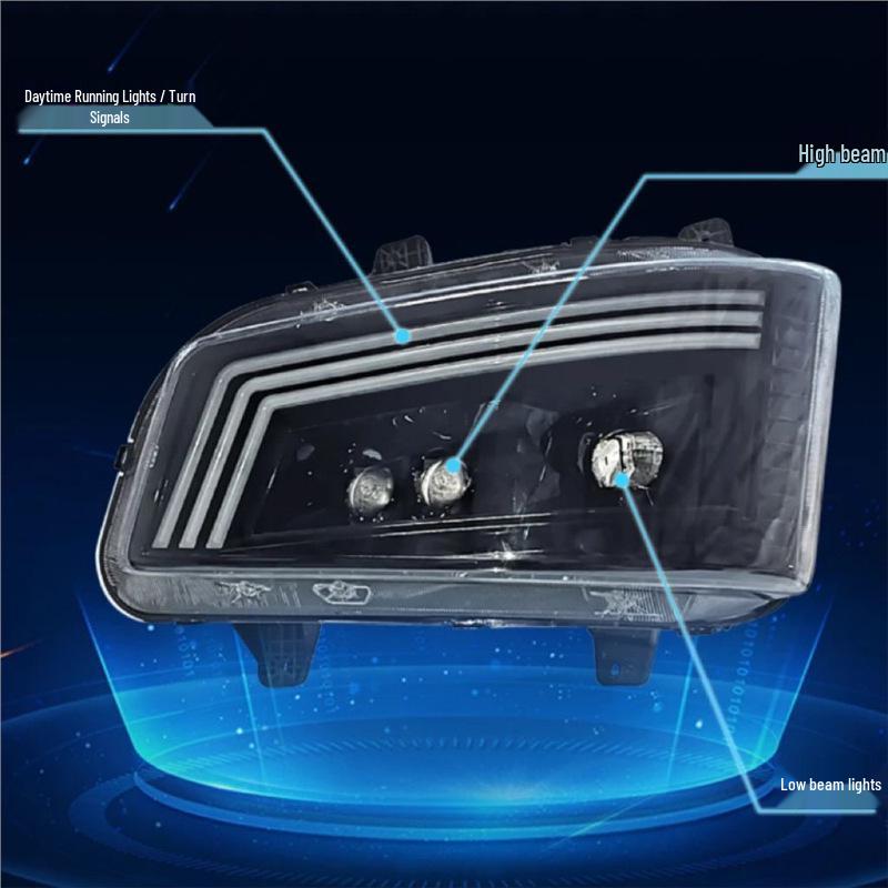 Jiefang J6P 500HP Dual-Lens Super Bright LED Headlight Assembly