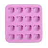 1Pieces 16 Cavity Pig Head Shape Silicone Mold DIY Fondant Soap Candy Chocolate Kitchen Mould Accessories Outdoor Tableware