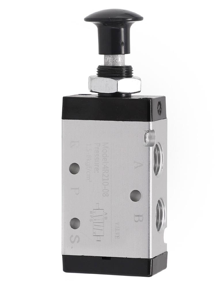 3R210-06 3R210-08 4R210-08 2 Way 3 Ports 5 Position Push And Pull Pneumatic Control Switch Reversing Manual Valve 110*30*20mm