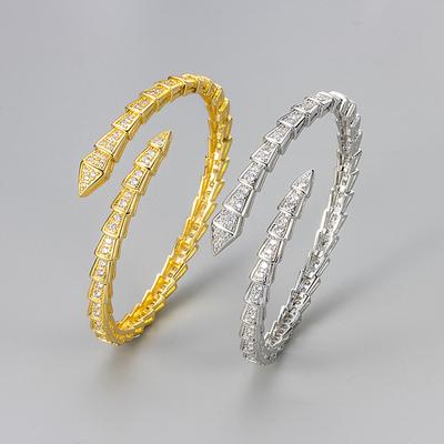 Elegant Full Rhinestone Snake Chain Bracelet For Women High End Personalized Fashion Jewelry Accessory