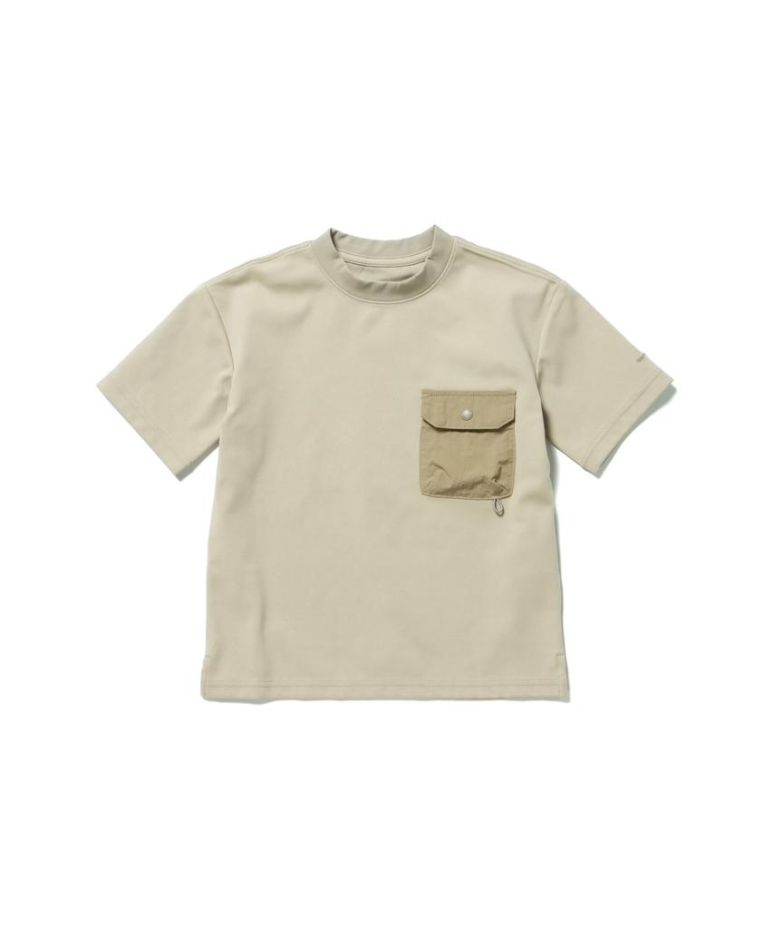Snow Peak Kids Insect Shield Short 125 T-Shirt TS-25SK001, Sleeve, Kids' T-Shirt, Olive,
