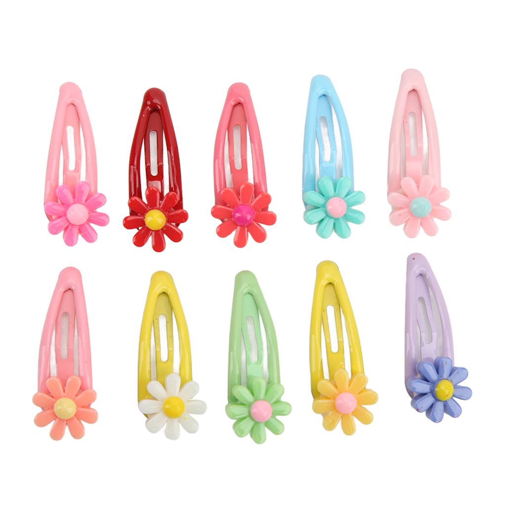 20pcs Mini Pet Hair Clips Multiple Colors Cute Dog Cat Flower Hairpins for Daily Party