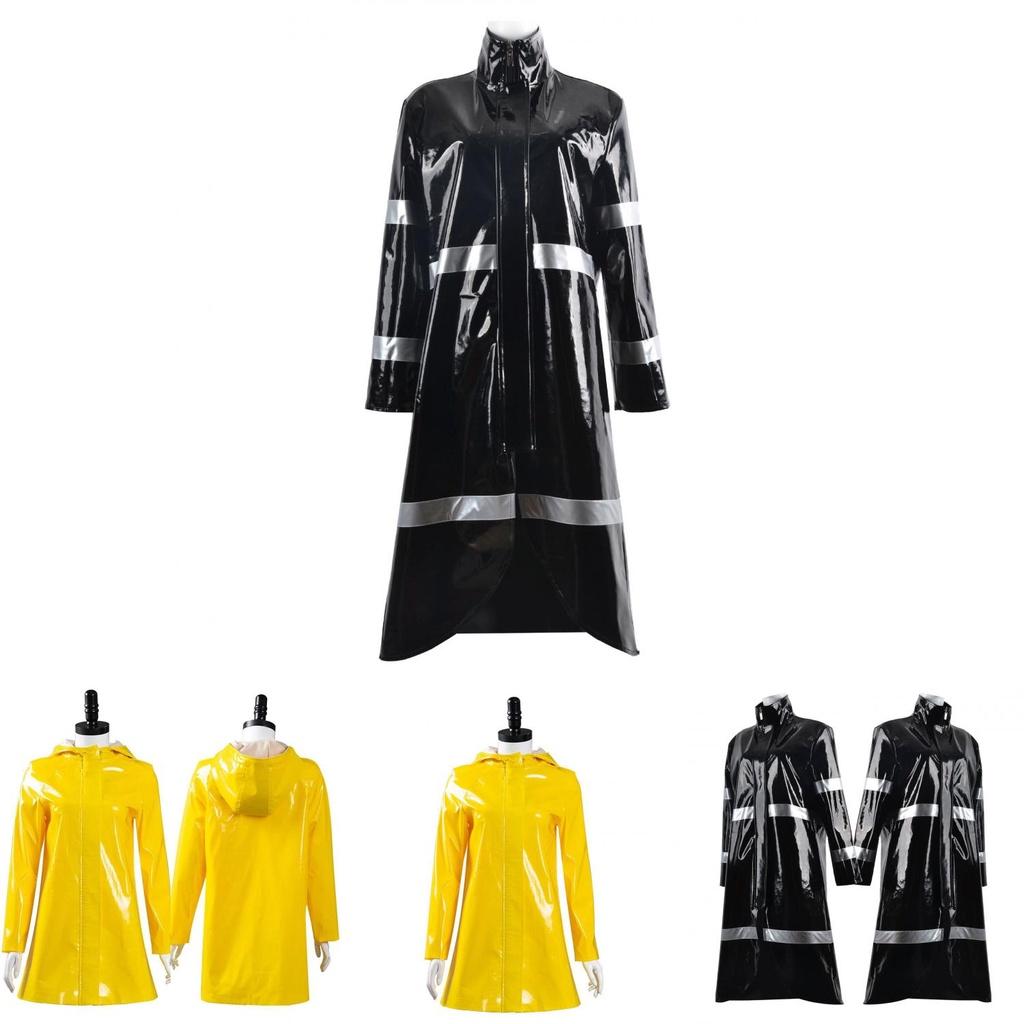 Coraline Wybie Cosplay Roupa Trench Coat Para Festa de Halloween