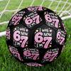 Summer Ice Cream Number 67 Size 5 Soccer Balls, High-Quality, Anti-Slip, Protective Football, a Unique Gift Suitable for Birthdays, Christmas