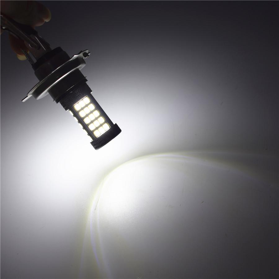 2 x Car Pure White H4 9003 Hi/Lo Beam Headlight DRL Fog Lamp Driving Light Bulbs
